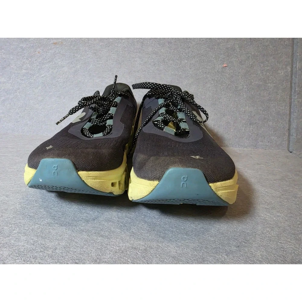 Mens SZ 9 On Cloudmonster Black White Lime